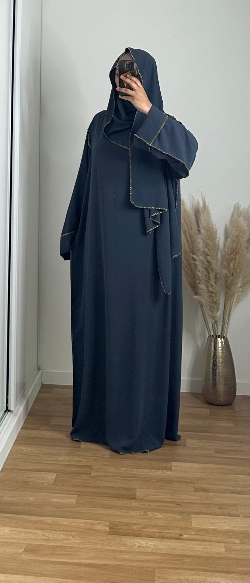 Abaya voile intrégré