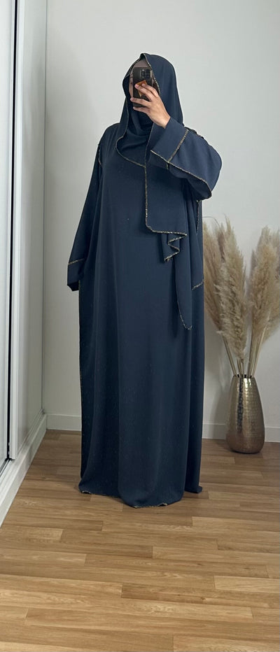 Abaya with integrated veil