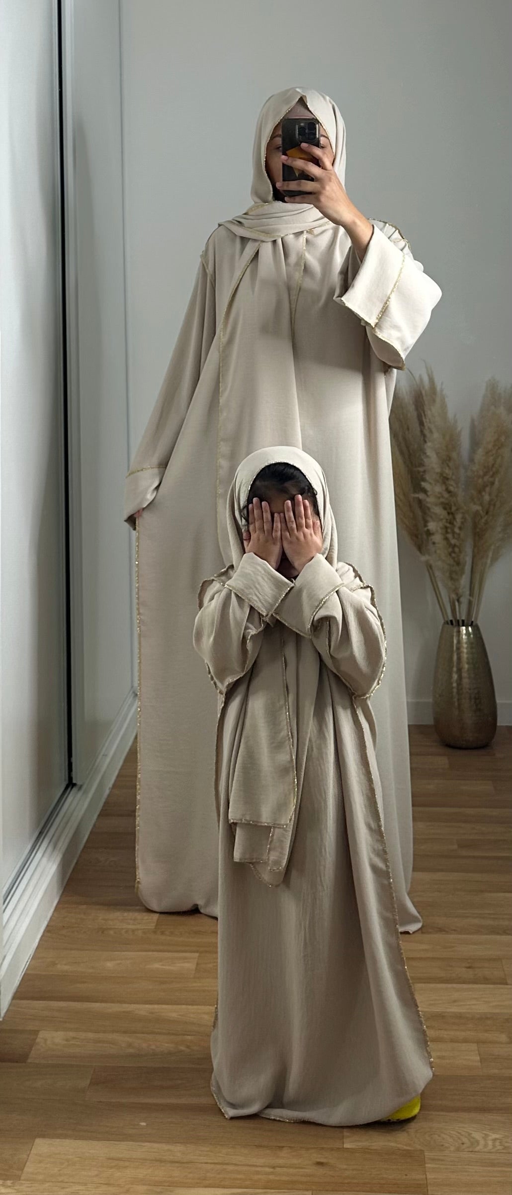 Abaya with integrated veil